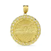 10KT Gold Last Supper Medallion Pendant - 4.1 Grm, Brand New