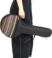 4 String Banjo Bag Gig Ethnic Style Cotton Adjustable Straps Instrument Accessory for Small Banjo Players