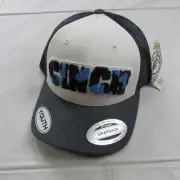 Cinch Youth Camo Logo FLEXFIT Baseball Trucker Cap Hat - Navy/White