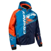 Castle X Code G4 Snowmobile Jacket - Navy/Process Blue/Orange
