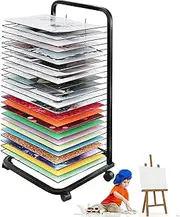 25 Layer Art Drying Rack Easel, Educational Supplies Drying Rack Space Saving Rack for Painting Crafts Artwork Canvas Storage