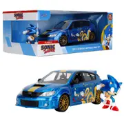 Jada Toys Sonic the Hedgehog 2012 Subaru Impreza WRX STI 1:24 Scale Diecast Vehicle with Sonic