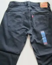 Levi's 550 Relaxed Fit Husky Boys Black Jeans Sz 12(32x27)14(33x28) NWT $40