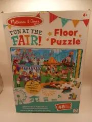 48 Piece Floor Jigsaw Puzzle Melissa & Doug Fun at the Fair! Search & Find Game
