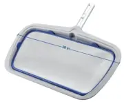 Mainstays 20-Inch 2-in-1 Leaf Skimmer & Rake for Swimming Pools