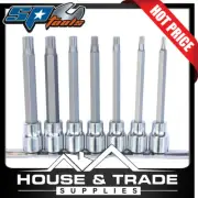 SP Tools Socket Rail Set Spline Bit 7 Piece 3/8" Dr 100mm SP20544