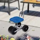 Garden Rolling Work Seat Rolling Stool with Back for Gardener Garden Stool with