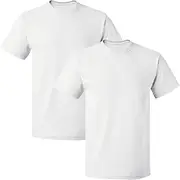 [PriceDumb] 2 Pack Mens Cotton Blank Plain Basic Crew Neck Short Sleeve T-Shirt Tee Top Bulk Classic Regular Fit