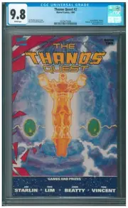 Thanos Quest #2 CGC 9.8 White Pages 1990 Infinity Stones