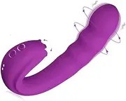 Clitoral Licking Rotating G Spot Vibrator, 3 In 1 Clit Tongue Dildo Vaginal Vibrating Stimulator 10 Modes Sex Toys For Woman
