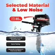 2Stroke 3.5HP/3.6HP/6HP Outboard Motor Engine Fishing Boat Engine Water Cooling