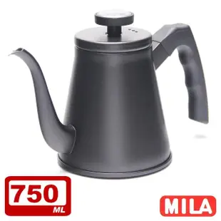 【MILA】鶴嘴不鏽鋼手沖壺750ml-附溫度計(贈專用隔熱墊)