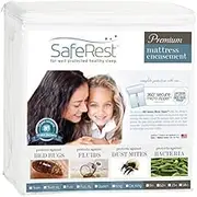 Saferest Premium Hypoallergenic Waterproof Zippered Certified Bed Bug Proof Mattress Encasement (Fits 9"- 30.5cm )