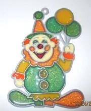 CLOWN WITH BALLOONS SUNCATCHER (SUNCATCHERS)