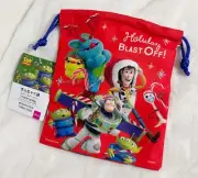 Daiso and Disney, Toy Story Red Christmas Drawstring Mini Pouch or Bag