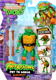 Tales of Teenage Mutant Ninja Turtles: Mutations Deluxe 5.5inch Michelangelo Pet to Ninja Figure