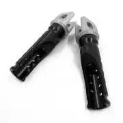 Black Front Foot Pegs For Kawasaki EX250 EX500 Ninja ZX6 D/E/R ZX750 Ninja