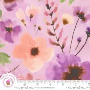 Moda BLOOMING LOVELY 16971 14 Lavender Floral JANET CLARE Quilt Fabric