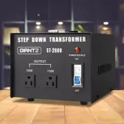 2000 Watt Step Down Transformer Voltage Converter With Standard 110V Socket