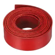1.1 Yard 20mm Flat Leather Cord, Leather Lacing Strips for DIY Crafts Red Brown