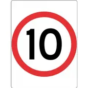 10km Speed Sign - 450x600mm