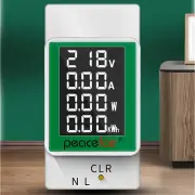 AC DIN Rall Meter Digital Power Energy Voltmeter Ammeter Watt Kwh 50V-300V 100A