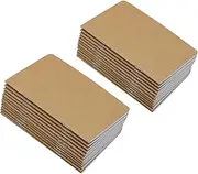 Yansanido 24 Pcs 5.5 Inch x 3.5 Inch Brown Cover Pocket Notebook 32 Sheets (64 Pages) 8 mm Ruled Pages 70 Gsm Paper (Lined(Pack of 24), Brown)