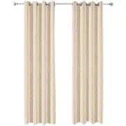 Anyhouz 150cm Curtains Beige Modern Luxury Retro Style Texture for Living Room Bedroom Dining Fashion Decor