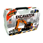 75pc Construct IT Buildables Excavator DIY Assembly Toy Set w/ Case Kit Kids 5+