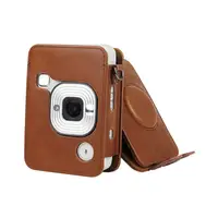 在飛比找PChome24h購物優惠-富士 mini liplay 復古皮套 相機包
