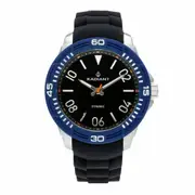 Radiant Ra503602 Men's Quartz Watch Black 46 Mm