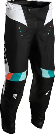 Thor Pulse React Motocross Pants, black-white, Size 28 for Men Black White