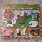 Melissa & Doug Farm Wooden Chunky Puzzle (8 pcs)