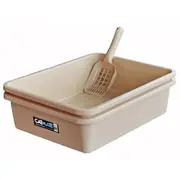 Catmate 3 Piece Sieve Litter Tray Beige