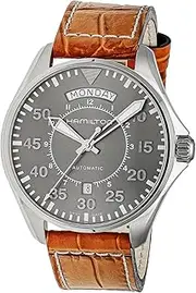 [Hamilton] Aviation Pilot Day Date Auto Stainless Steel Sapphire Glass Automatic Swiss Watch Watch Watch Brand