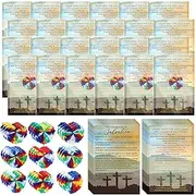 Gersoniel 100 Set Plan of Salvation Gifts Christian Tracts Cards Bookmarks and the Roman Road to Salvation Hearts Bulk for Evangelism Scripture Pocket Bible Gifts for Church Religious Distribution