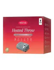 [Tontine] Faux Mink Heated Throw in Grey