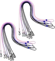 TOBBOMEY 8pcs Adjustable Anti-lost Glove Clips Mitten Holders Lanyard for Skiing Outdoor Activities Lightweight Portable String Attachment for Secure Use