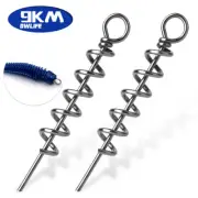 Fishing Soft Lures Spring Twist Lock Bait Worm Keeper for Crank Hook Soft Lures