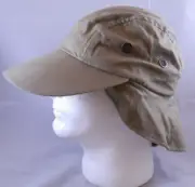 Beige Broner Solarweave Sun Protection Cap Summer Hat Neck Protection SPF 30+