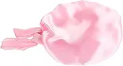 [GLSTOY] Milk Silk Turban Hat Hair Bonnet Bath Cap Newborn Hat Head Protection Head Protection for Infants Silk Sleep Bonnet Satin Bonnet Bonnet Silk Hat Pink