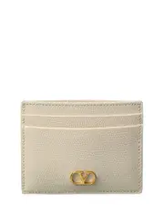 Valentino VLogo Signature Leather Card Holder