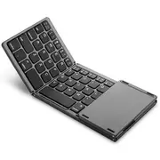 Slim Bluetooth Keyboard with Integrated Touchpad for Tablets and Smartphones