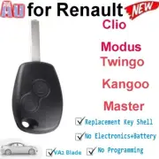 Remote Key Shell Case Fob Suitable for Renault Clio Modus Twingo Kangoo Master