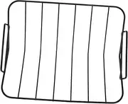 BAZEITFLOW Portable Outdoor Grill Rotisserie Grill Basket Camping Stove Tool Holder Cooking Rack Camping Shelf Nonstick Metal Construction Even Heat Distribution