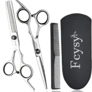 Professional Haircut Scissors Kit - Barber Shears Thinning Shears, Tijeras De...