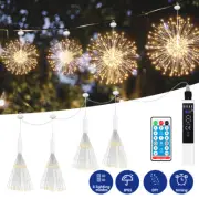 4PK 480LED Starburst Sphere LightsFirework Lights Battery Powered Tent Chandelie