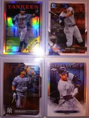 4 AARON JUDGE BOWMAN TOPPS CHROME LOT YANKEES MVP