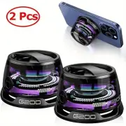 2pcMagnetic Portable Bluetooth Speaker G200 Mini Sound 5.3Bluetooth Phone Holder