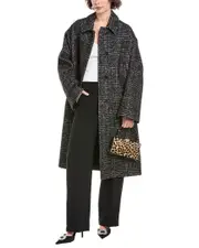 Michael Kors Collection Oversized Wool, Alpaca, & Mohair-Blend Coat